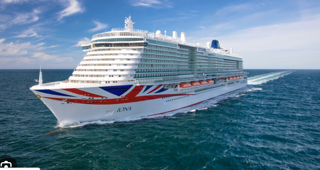 cruise ship on the sea